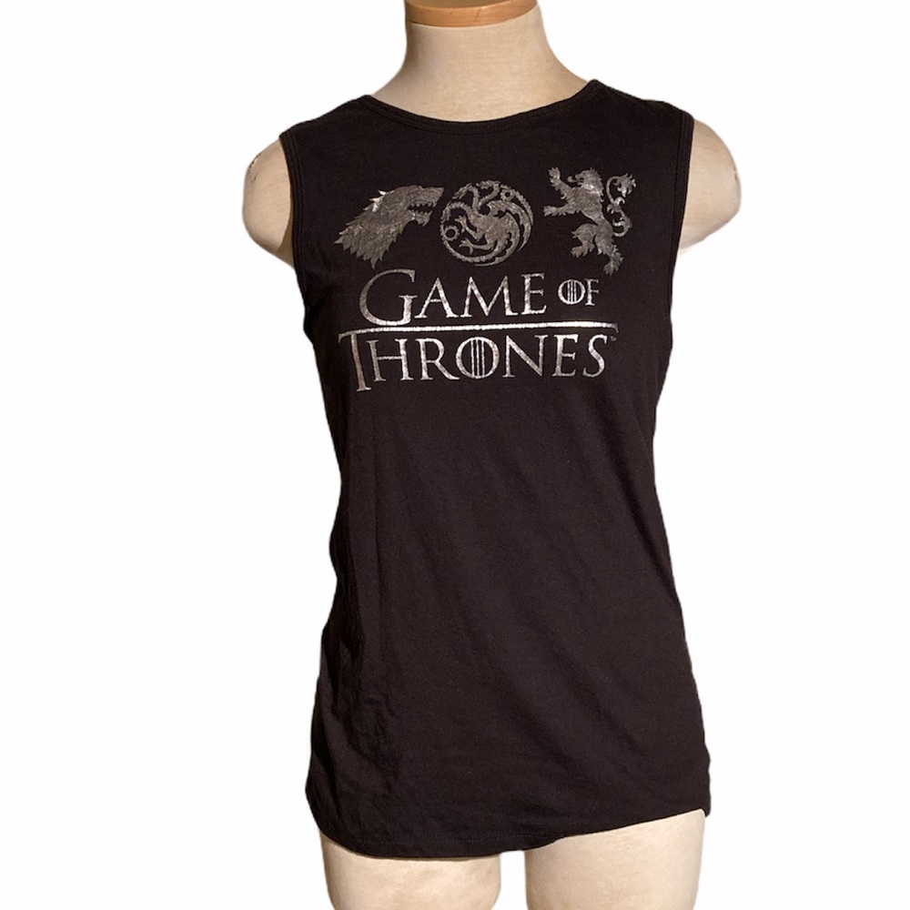 Game of Thrones HBO Graphic Black Tank Top Size M